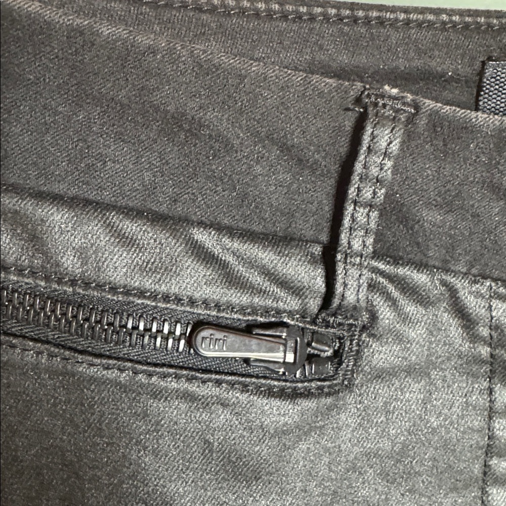 3x1 Black Coated Skinny Jeans Size 27 W1 Zip Detail Made in USA High Rise Slim - Picture 6 of 13